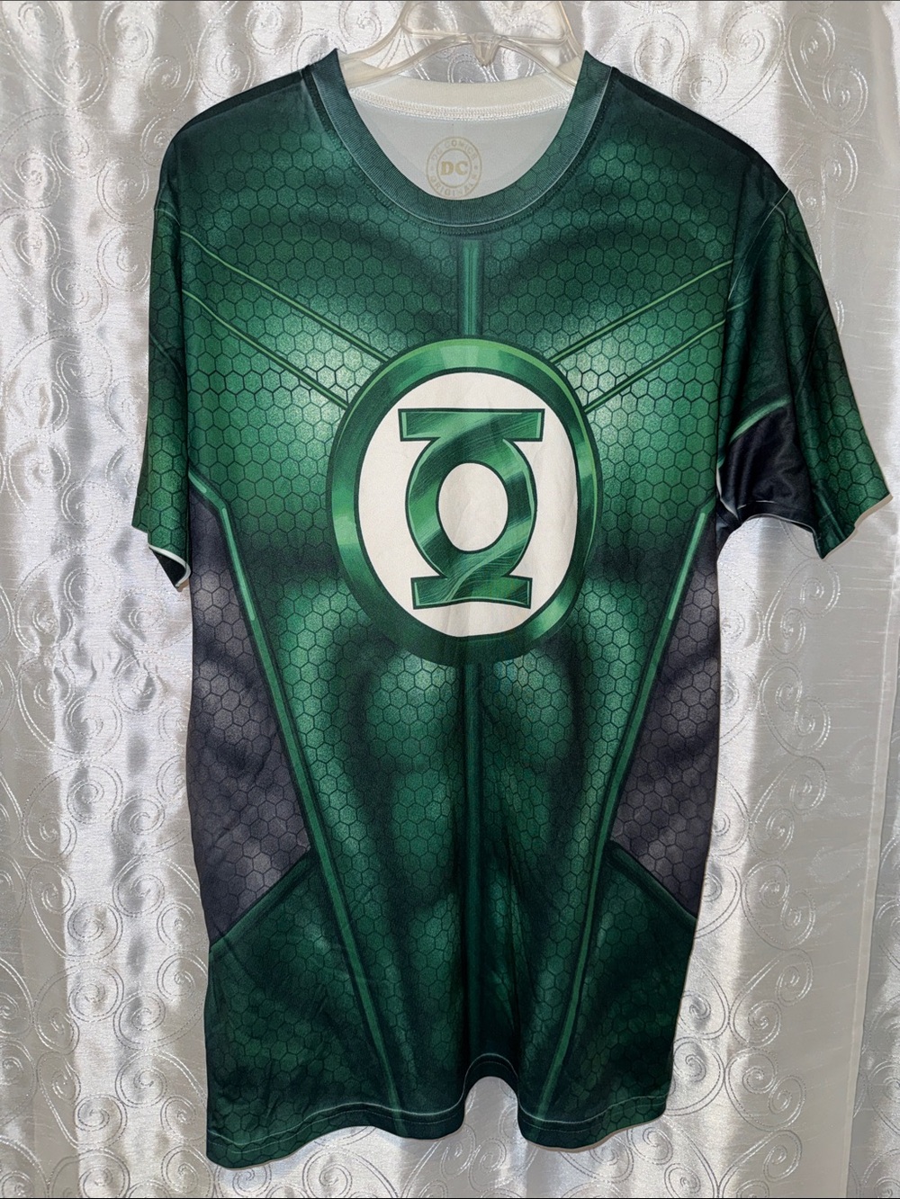 DC Green Lantern Green and Black Hero Shirt Men’s Size Large 🔥 B2